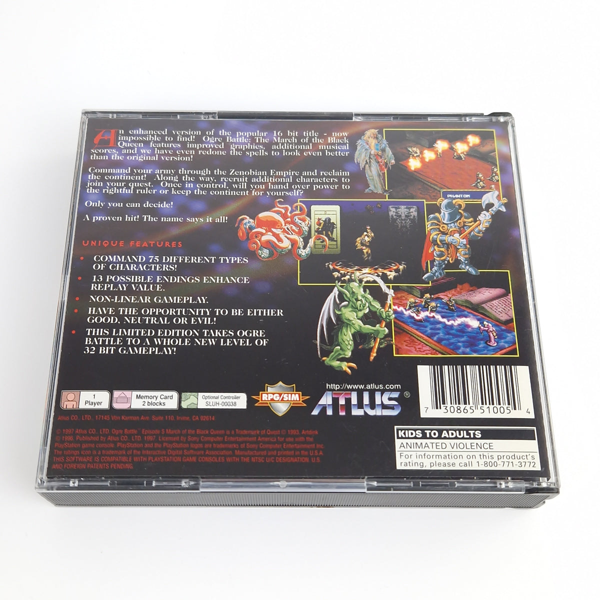 Playstation 1 Spiel – Ogre Battle Limited Edition NTSC USA