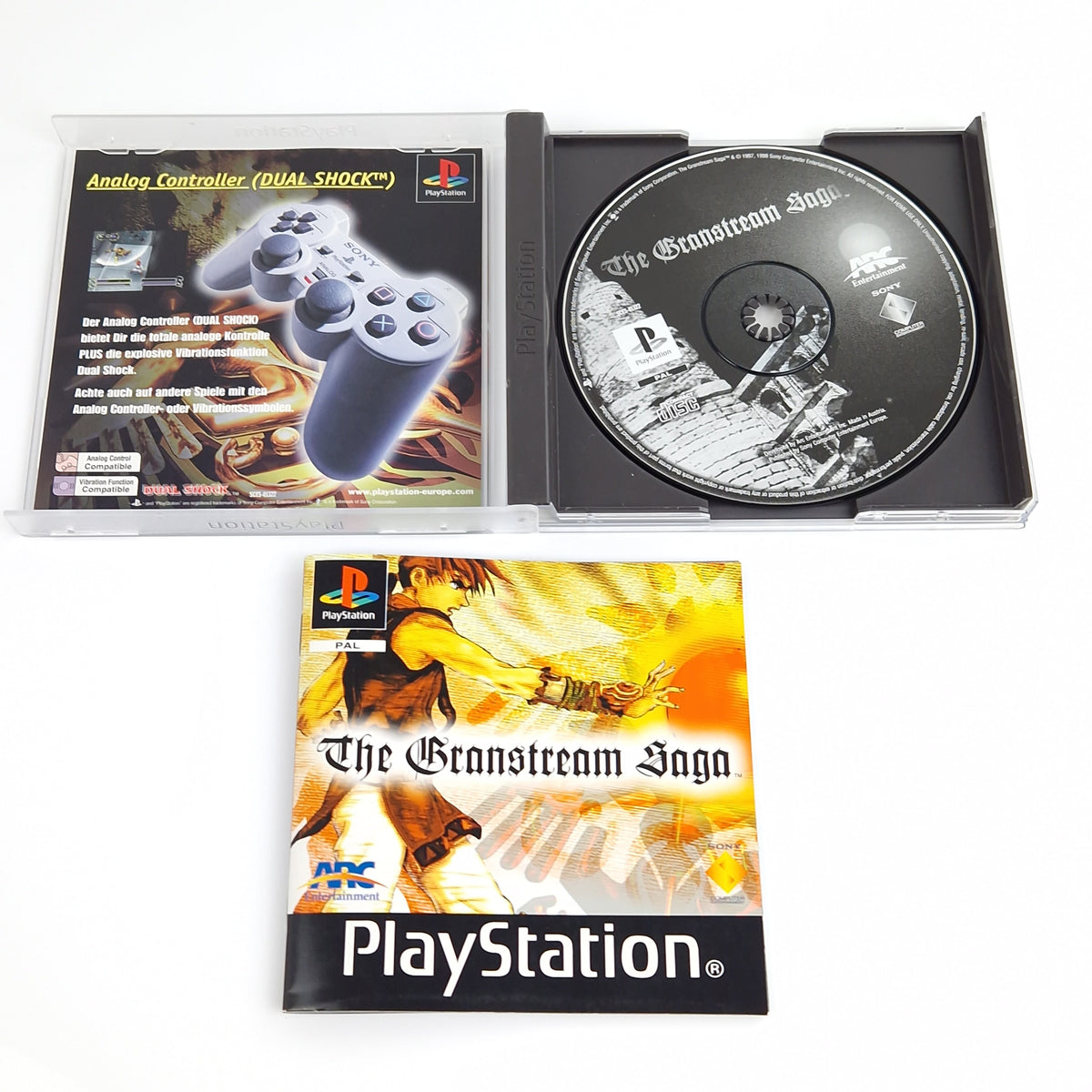 Playstation 1 Spiel – The Granstream Saga + Guide (PAL)