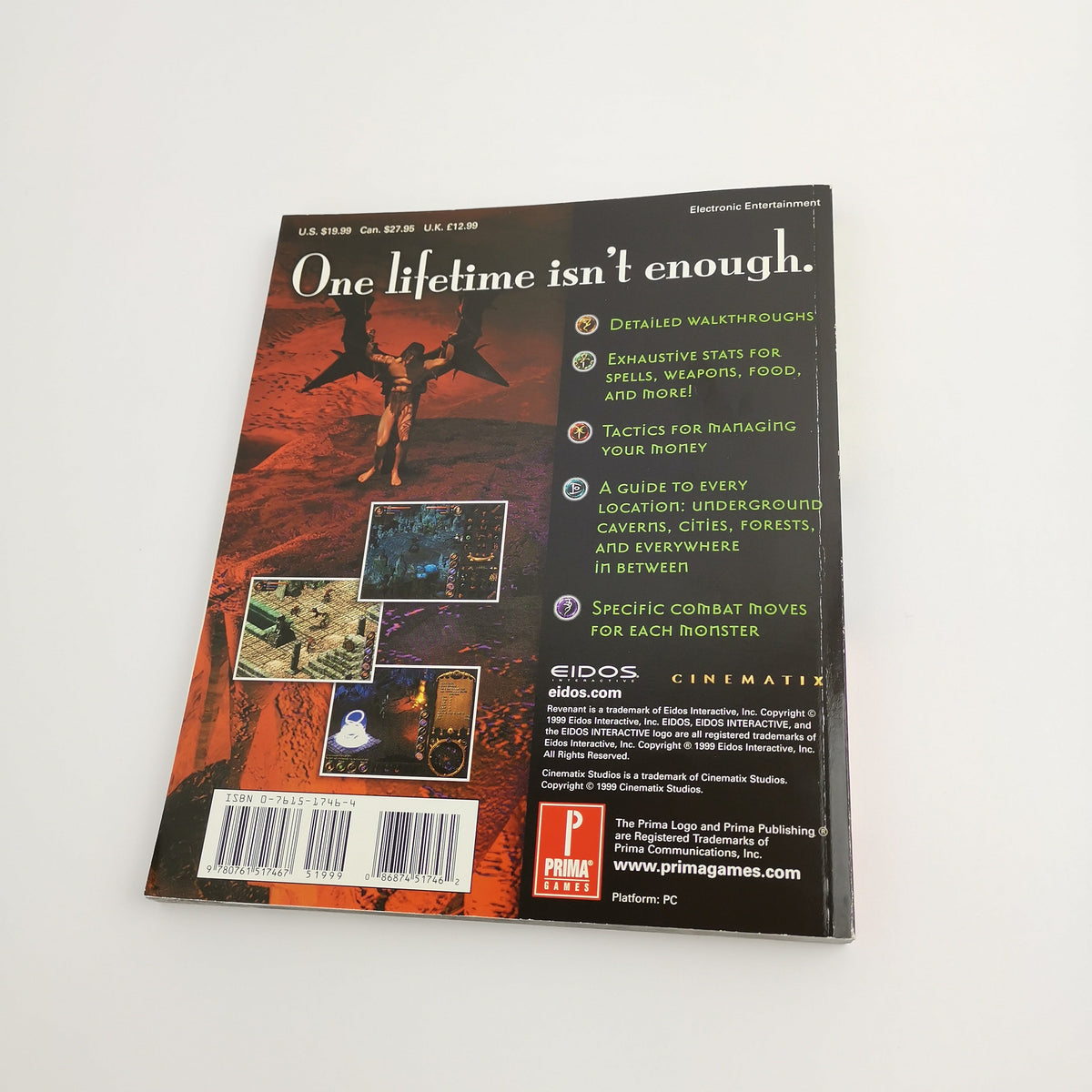 Revenant Prima – Offizielles Strategy Guide Lösungsbuch EIDOS