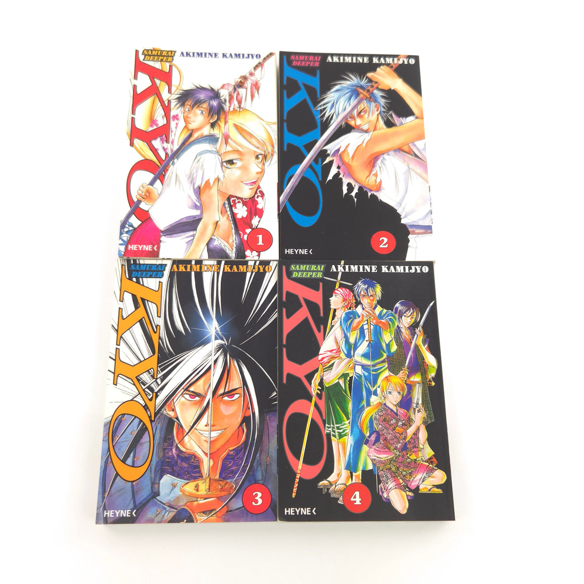 Samurai Deeper Manga Band 1-4 Comics Heyne sehr gut