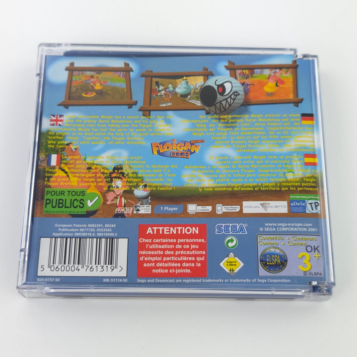 Sega Dreamcast Spiel – Floigan Bros Episode One (PAL)