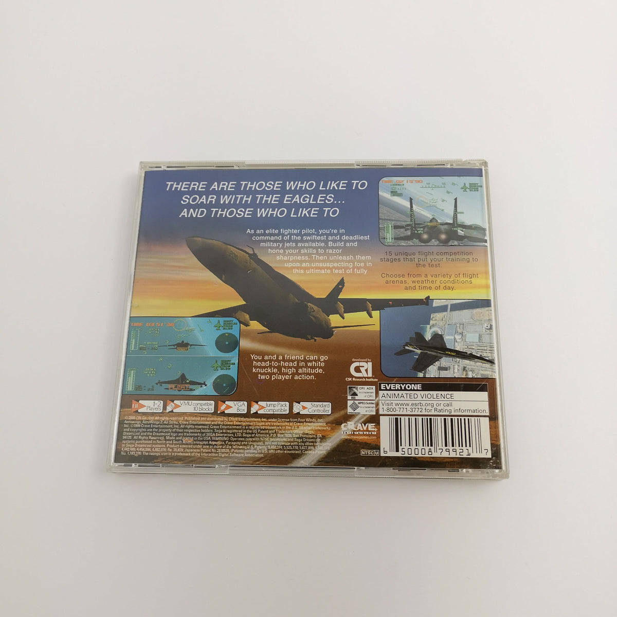 Sega Dreamcast Spiel – Aero Wings 2 Airstrike (NTSC-U/C)