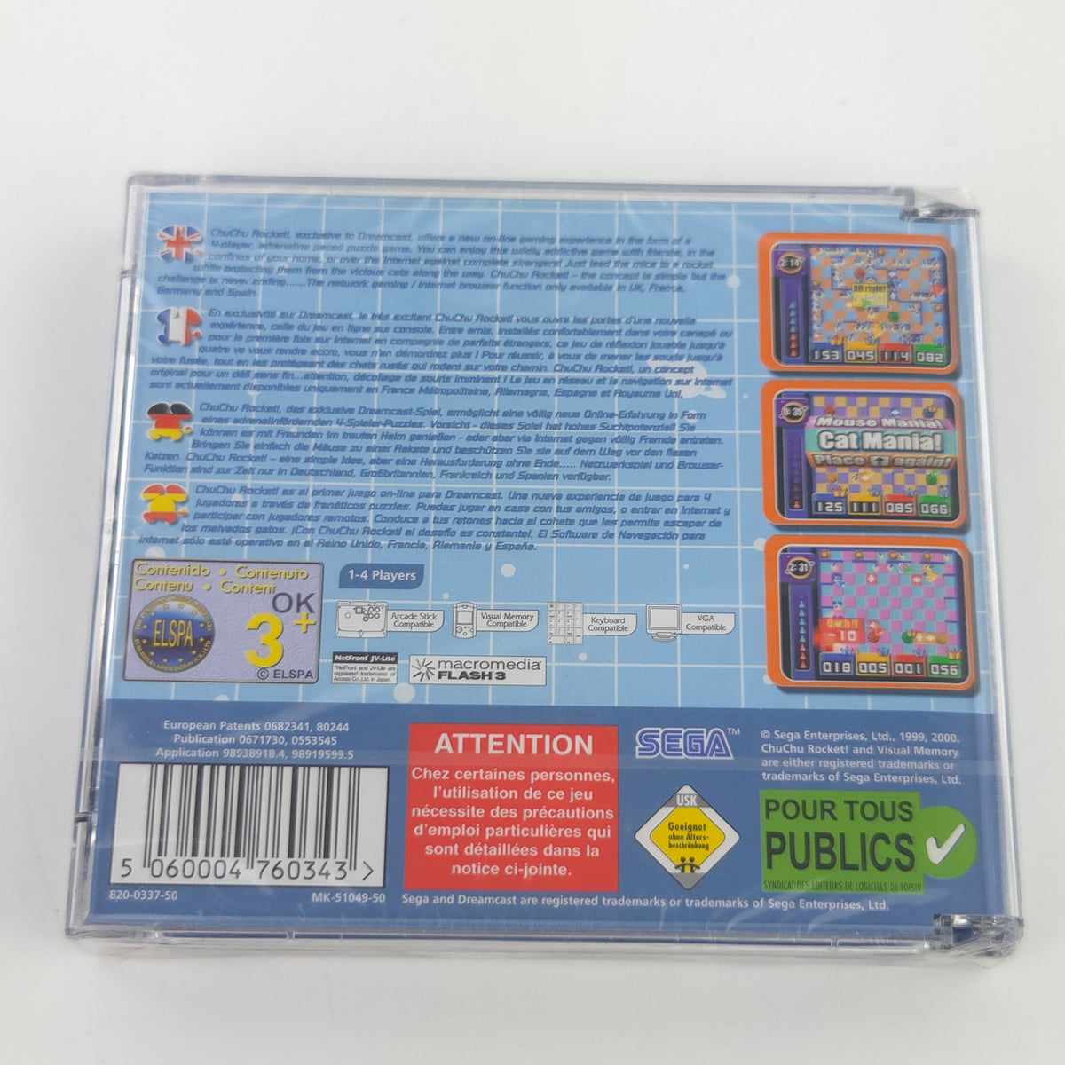 Sega Dreamcast Spiel ChuChu Rocket DC OVP NEU SEALED PAL