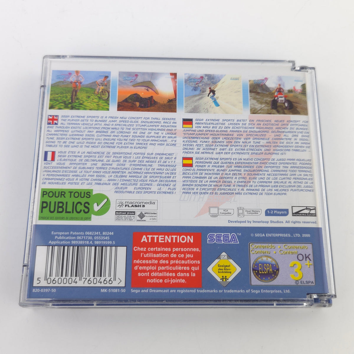Sega Dreamcast Spiel Extreme Sports OVP CIB PAL CD ROM