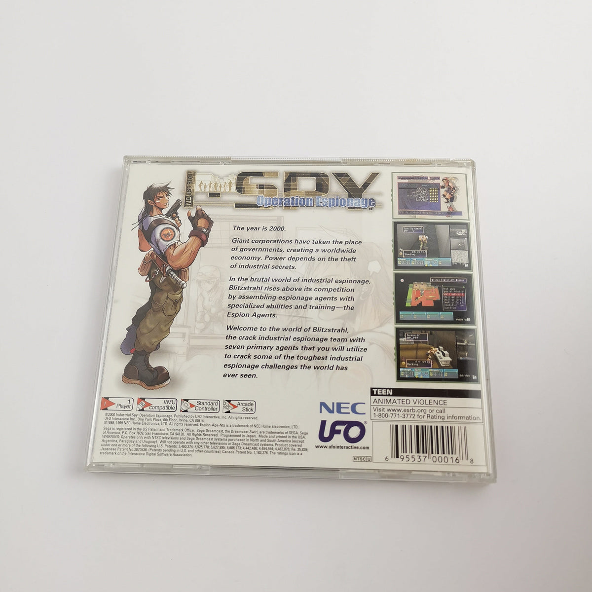 Sega Dreamcast Spiel – Industrial SPY Operation (NTSC-USA OVP)