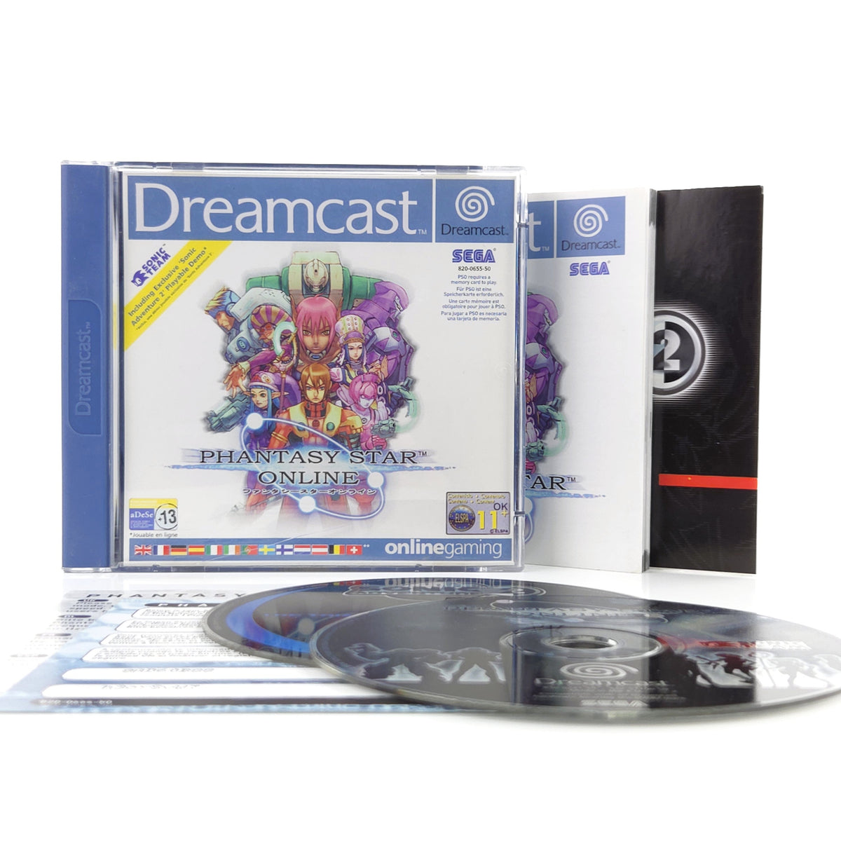 Sega Dreamcast Spiel Phantasy Star Online Sonic Demo CIB PAL