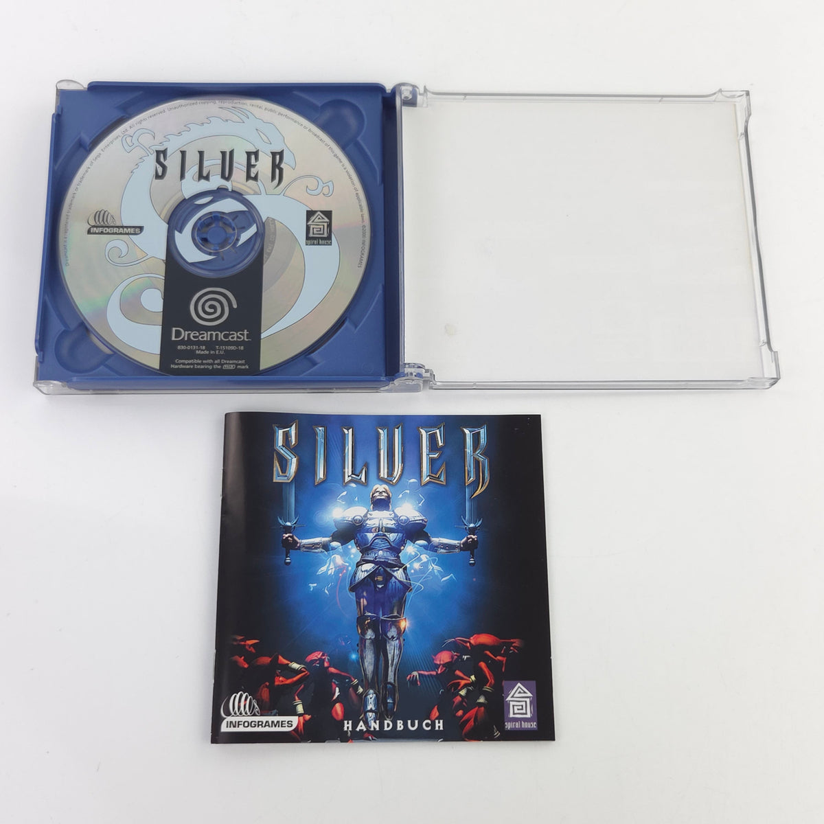 Sega Dreamcast Spiel Silver OVP CIB PAL DE Infogrames