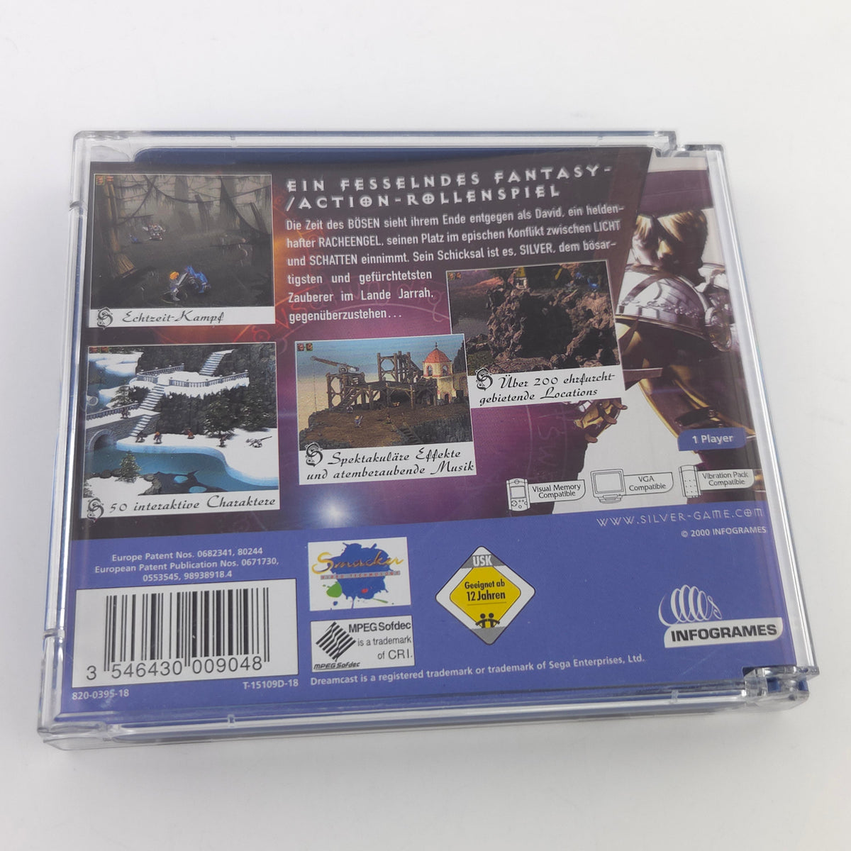 Sega Dreamcast Spiel Silver OVP CIB PAL DE Infogrames