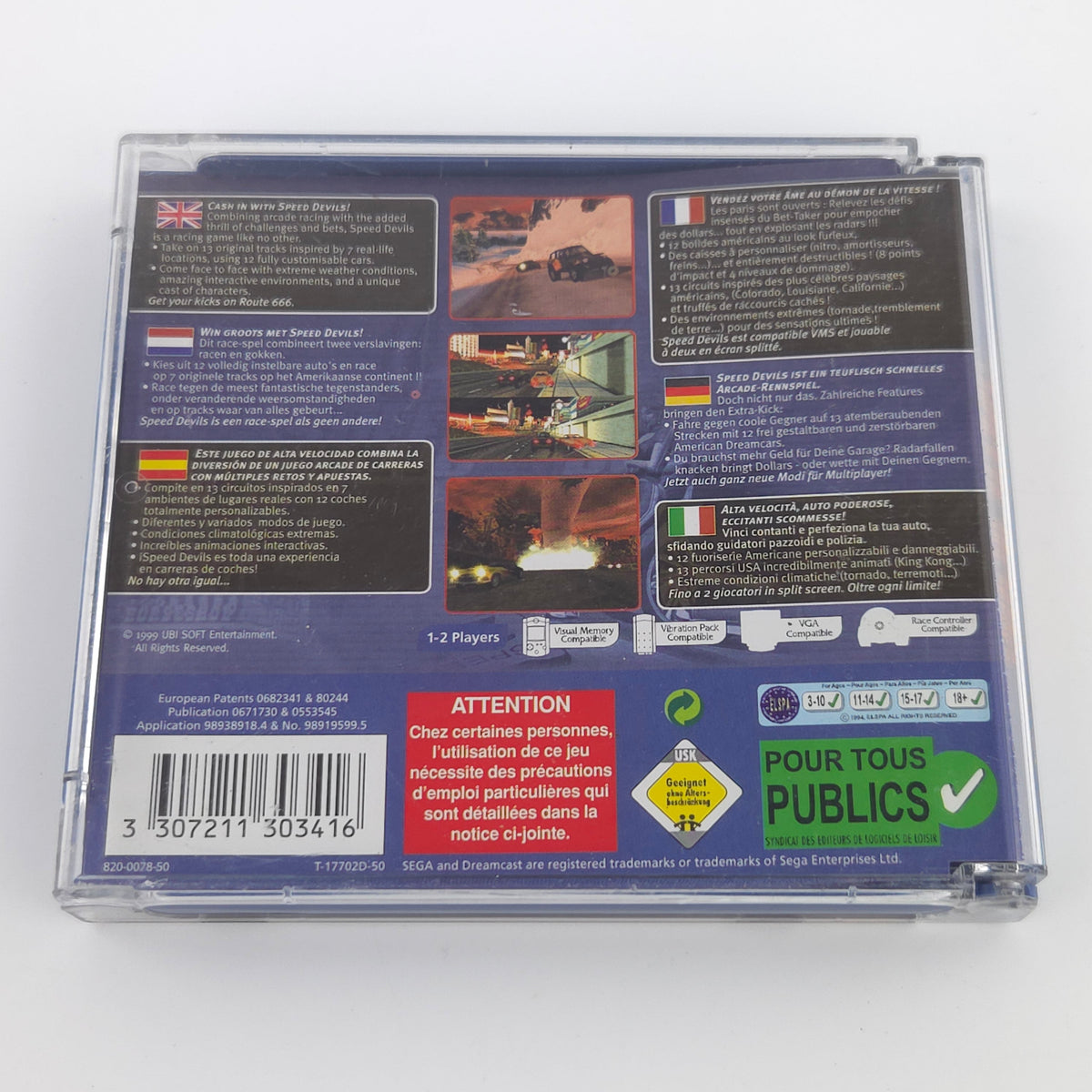 Sega Dreamcast Spiel Speed Devils OVP PAL Ubi Soft