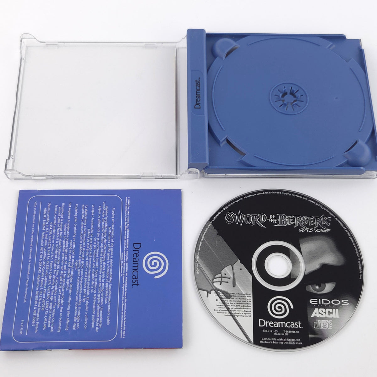 Dreamcast Spiel Sword of the Berserk Guts Rage PAL OVP