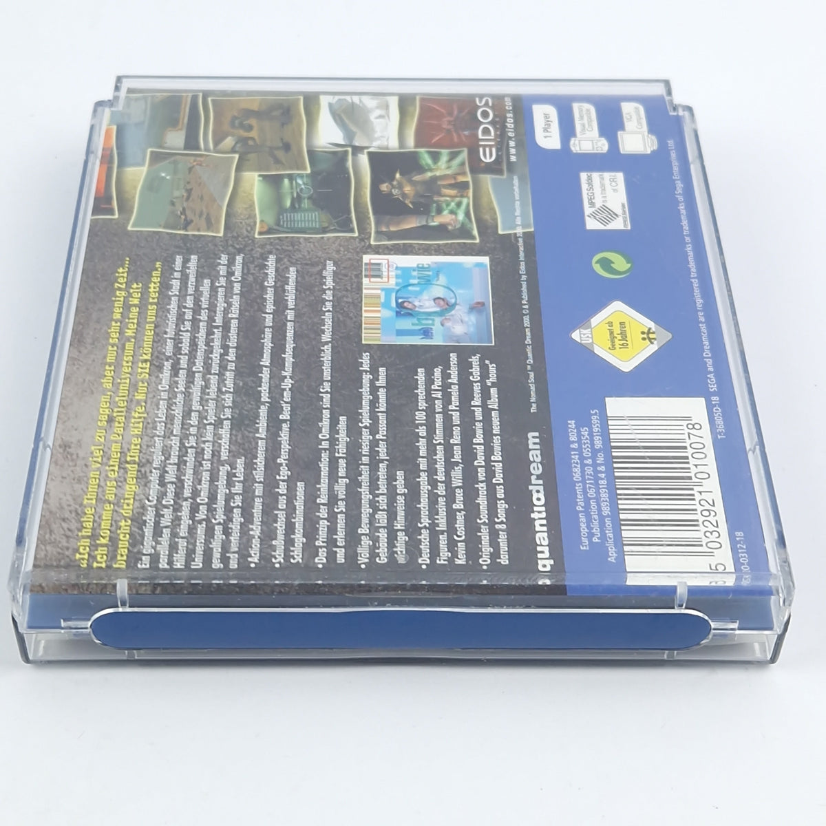 Sega Dreamcast Spiel – The Nomad Soul OVP PAL CIB