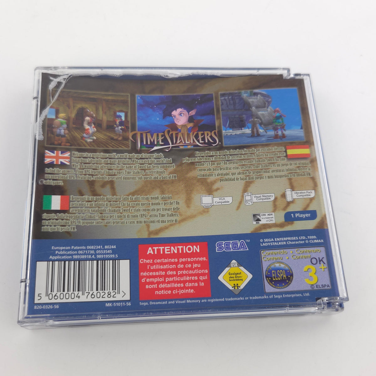 Sega Dreamcast Spiel Timestalkers DC OVP PAL CIB