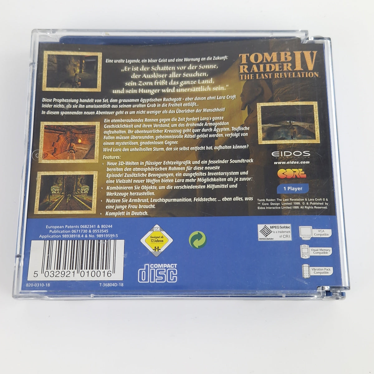 Sega Dreamcast Spiel – Tomb Raider IV und Chronik Bundle
