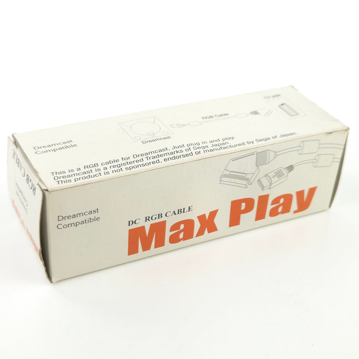 Sega Dreamcast Zubehör: DC RGB Cable MAX Play Drittanbieter Kabel NEU (OVP PAL)