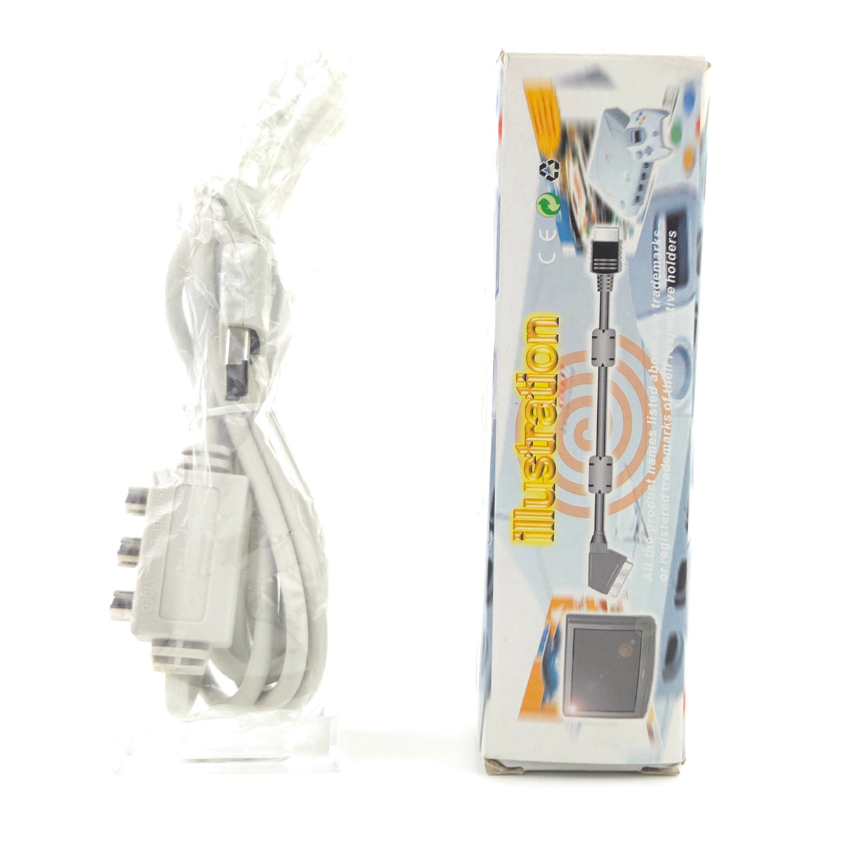 Sega Dreamcast Zubehör: DC RGB Scart Cable Drittanbieter Kabel NEU (OVP PAL)