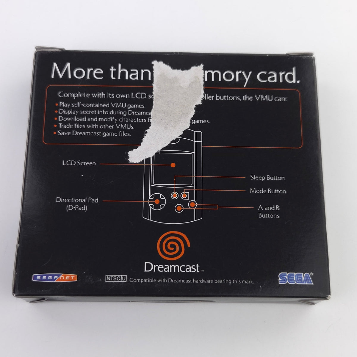Sega Dreamcast Zubehör – Visual Memory Unit Grau OVP