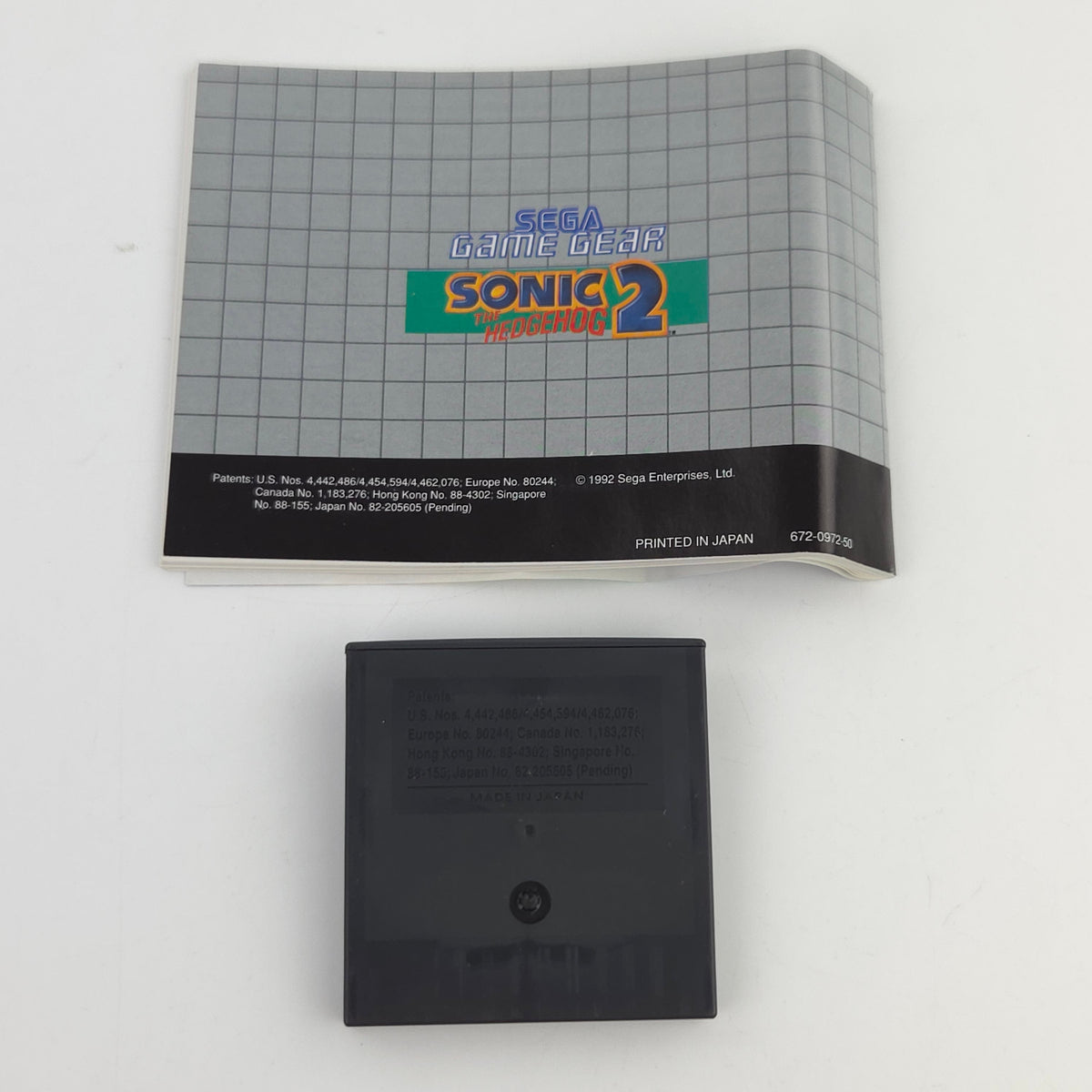 Sega Game Gear Spiel: Sonic The Hedgehog 2 - Modul Anleitung OVP (PAL EUR 1992)