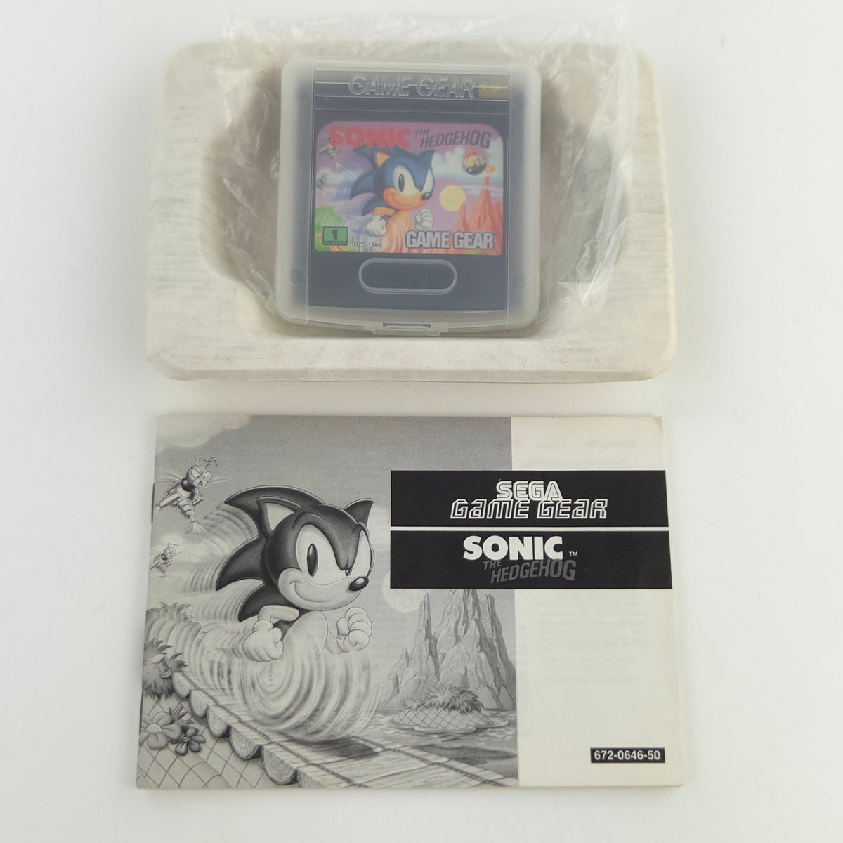 Sega Game Gear Spiel Sonic The Hedgehog Modul OVP PAL