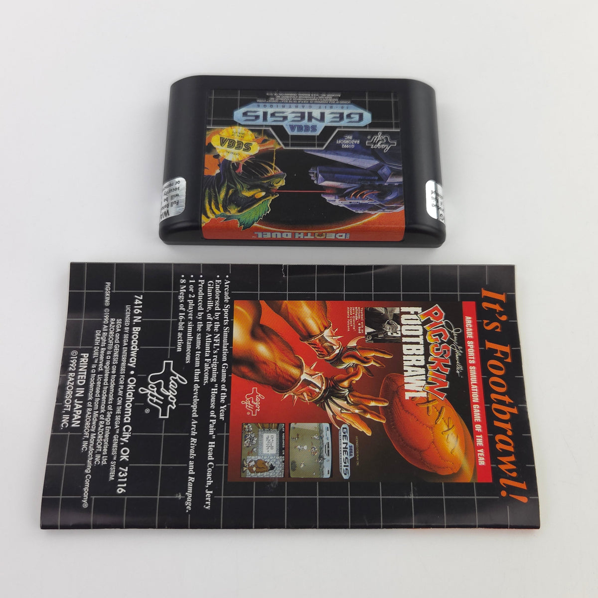 Sega Genesis Spiel Death Duel MD OVP NTSC USA Sehr gut