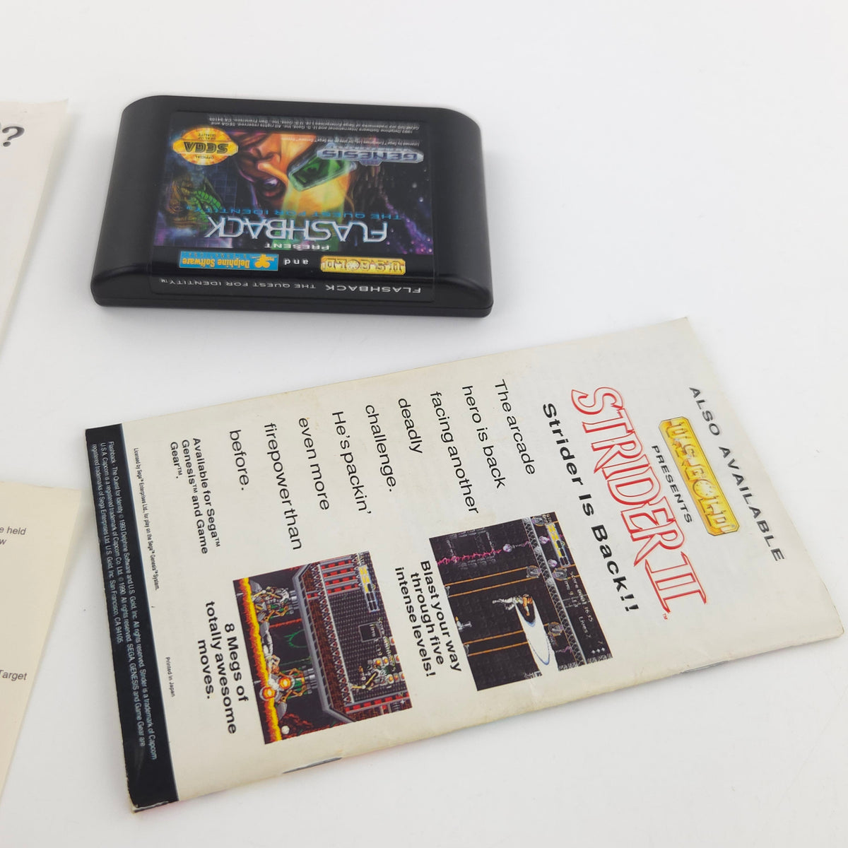 Sega Genesis Spiel Flashback Quest for Identity MD OVP