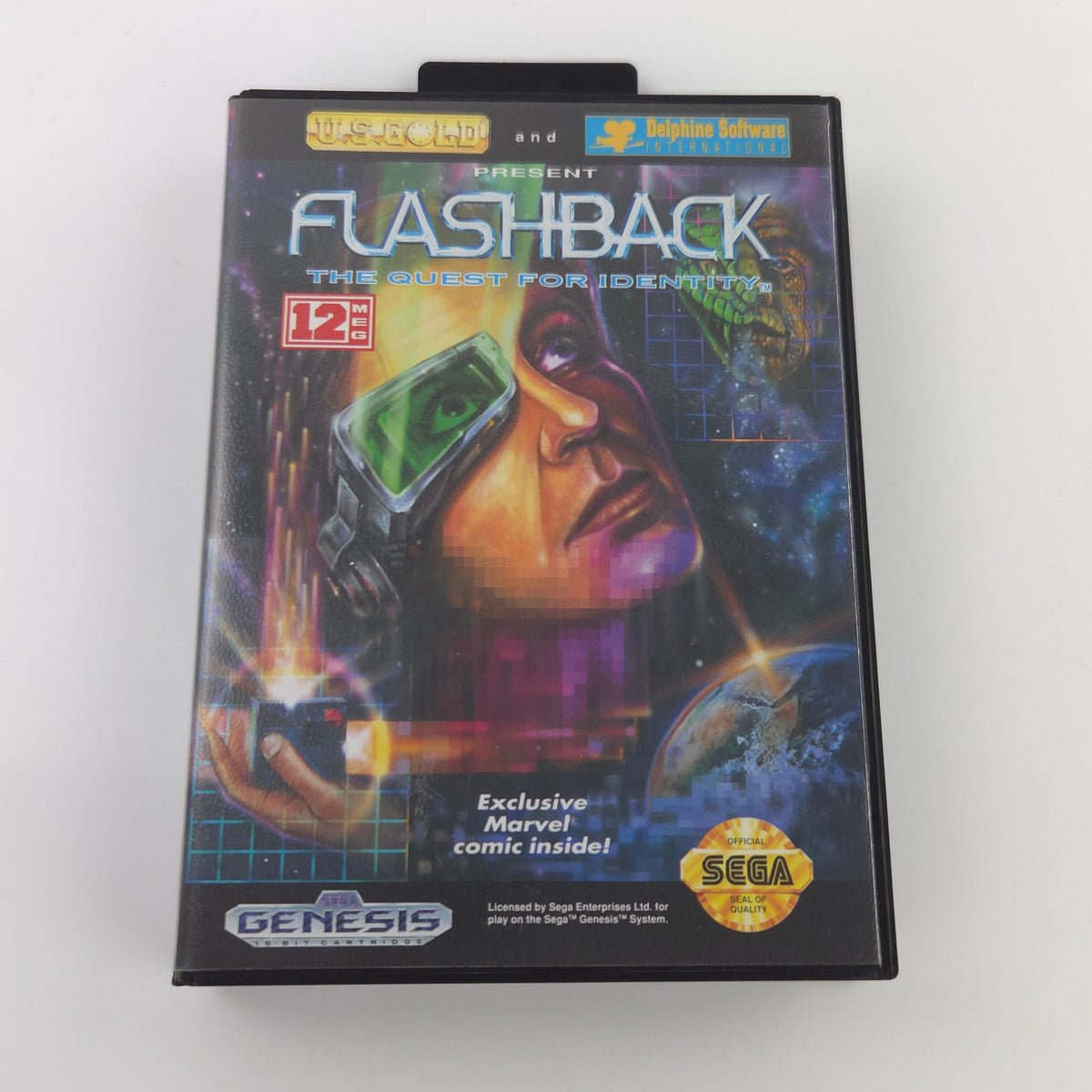 Sega Genesis Spiel Flashback Quest for Identity MD OVP