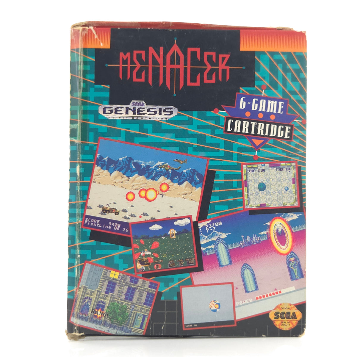 Sega Mega Drive Spiel Menacer 6 Game Cartridge MD OVP