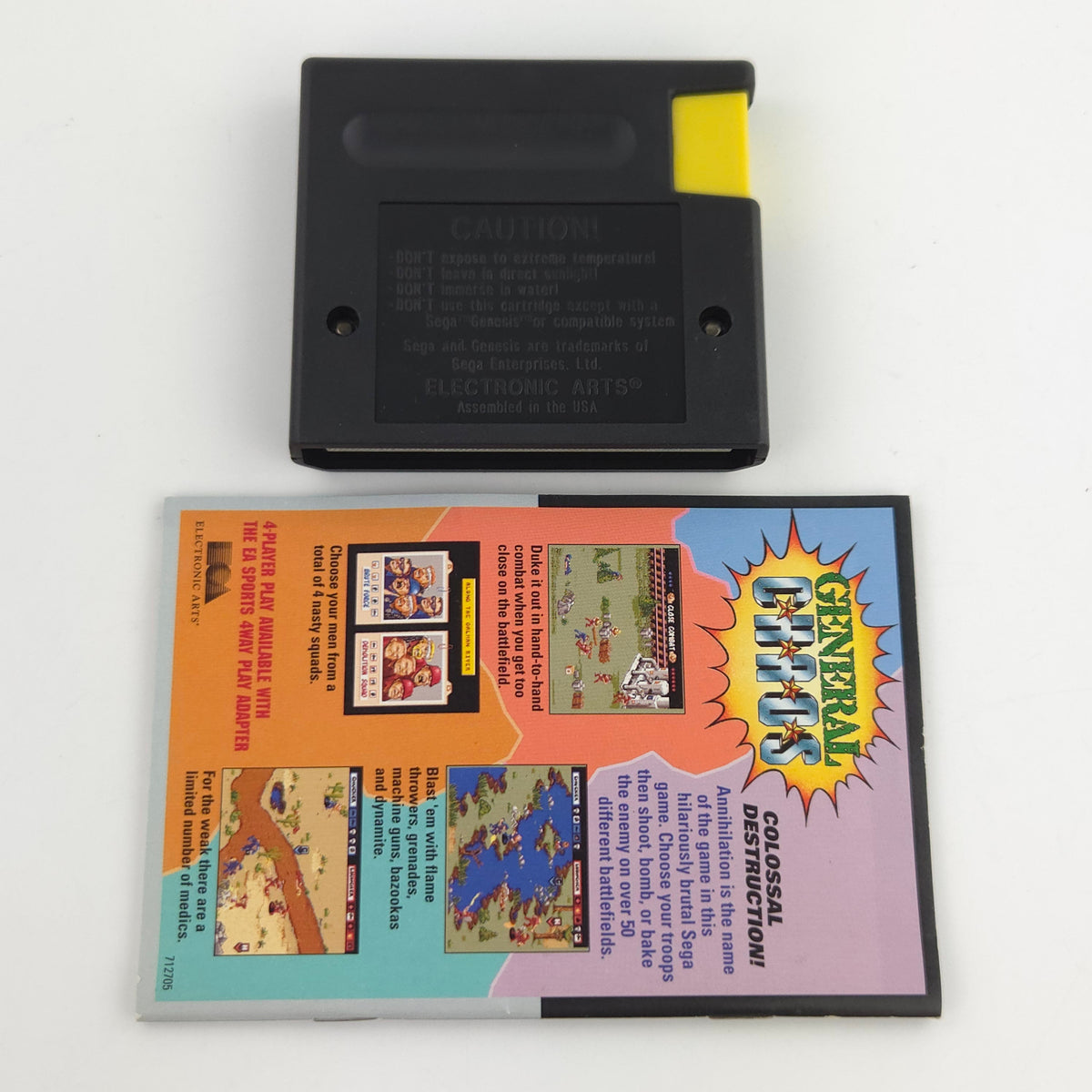 Sega Genesis Spiel Techno Clash MD OVP CIB NTSC USA