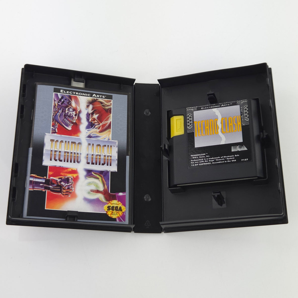 Sega Genesis Spiel Techno Clash MD OVP CIB NTSC USA