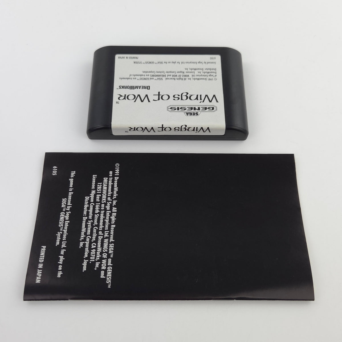 Sega Genesis Spiel Wings of Wor MD USA Cartridge OVP