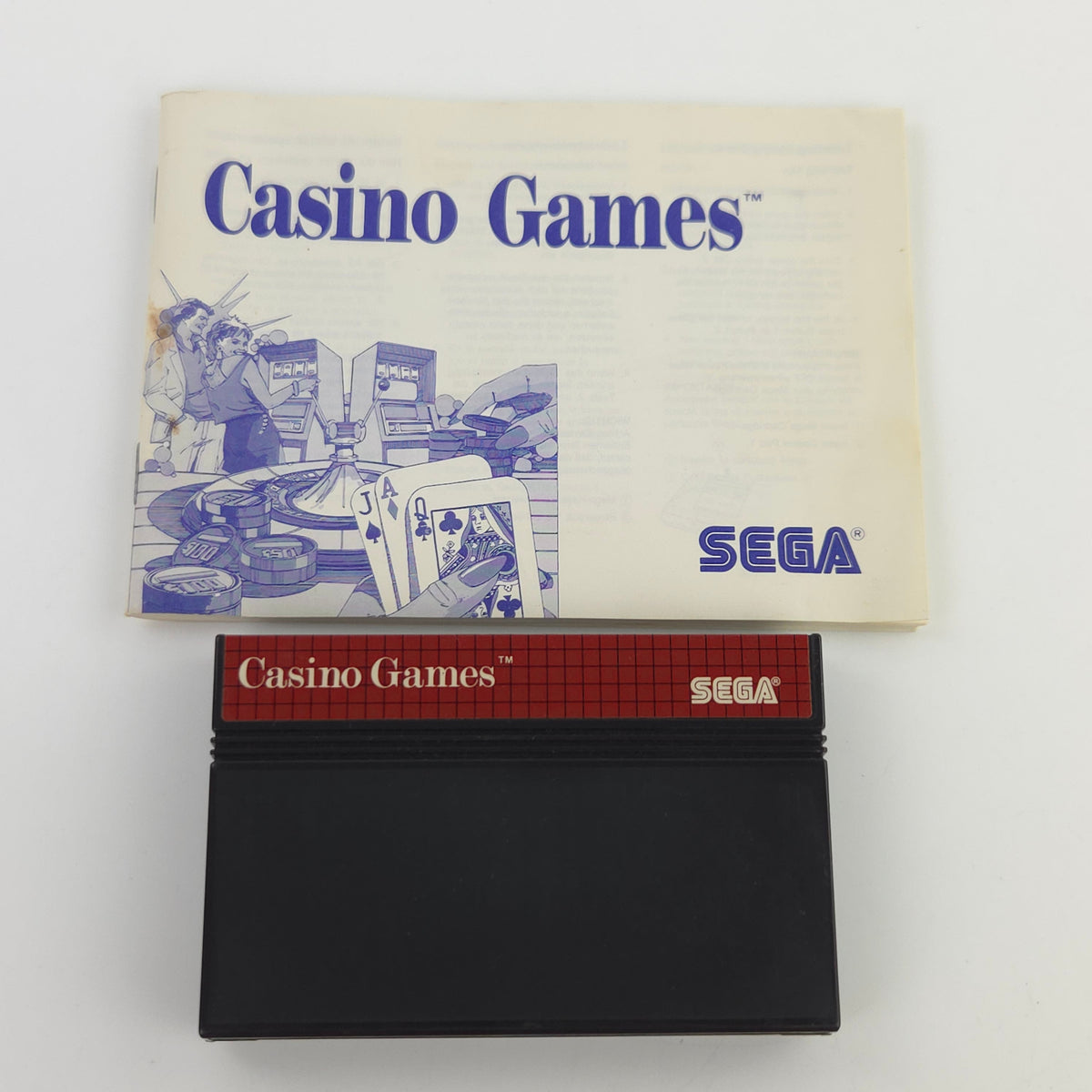 Sega Master System Spiel Casino Games MS Modul OVP PAL