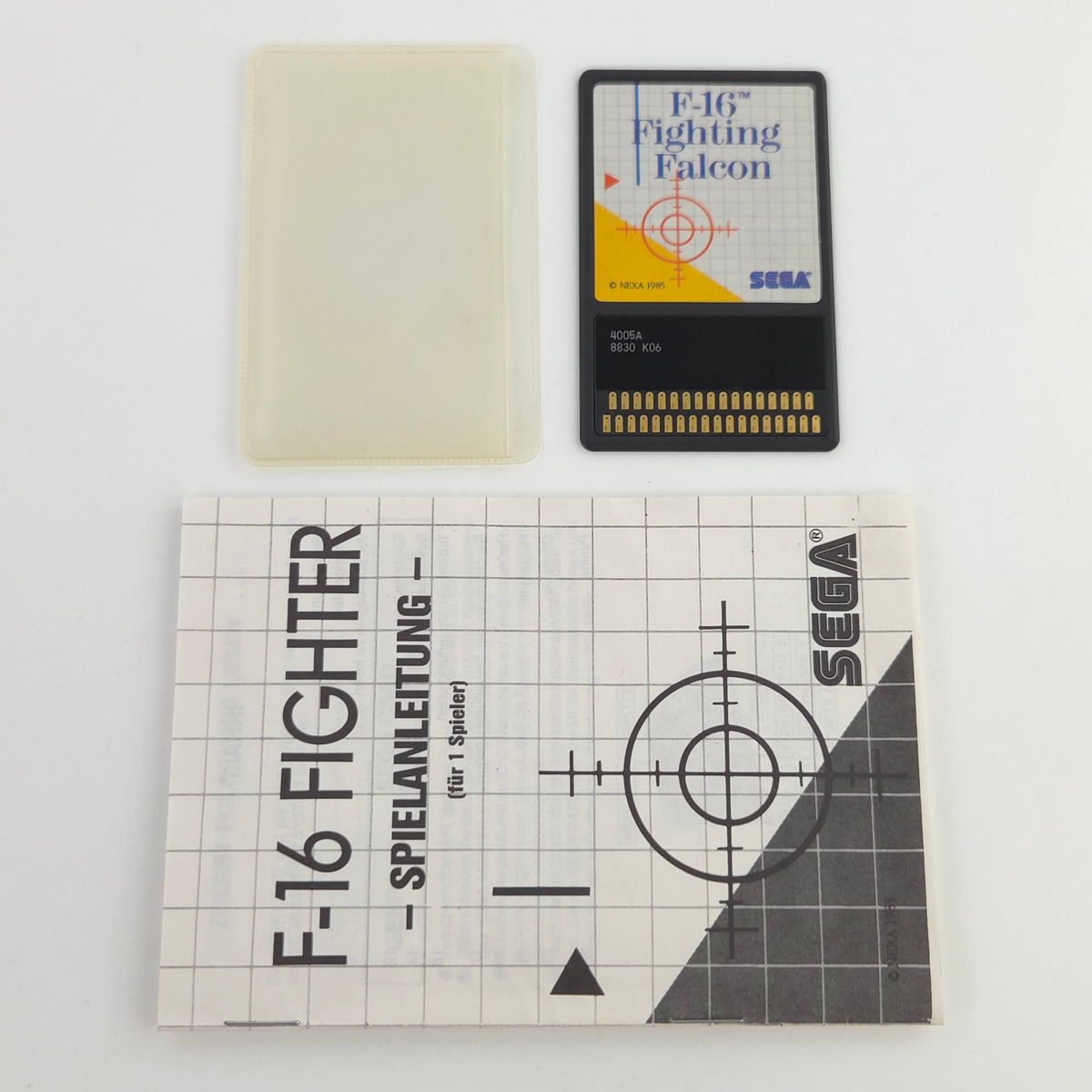 Master System Spiel F-16 Fighting Falcon Card OVP PAL