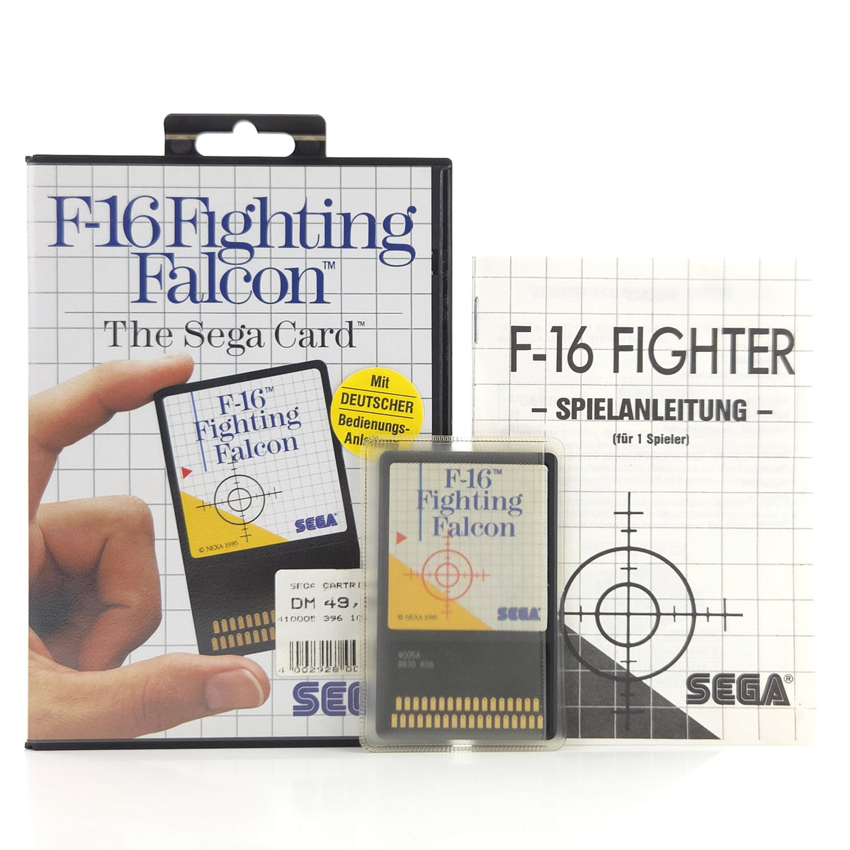 Master System Spiel F-16 Fighting Falcon Card OVP PAL