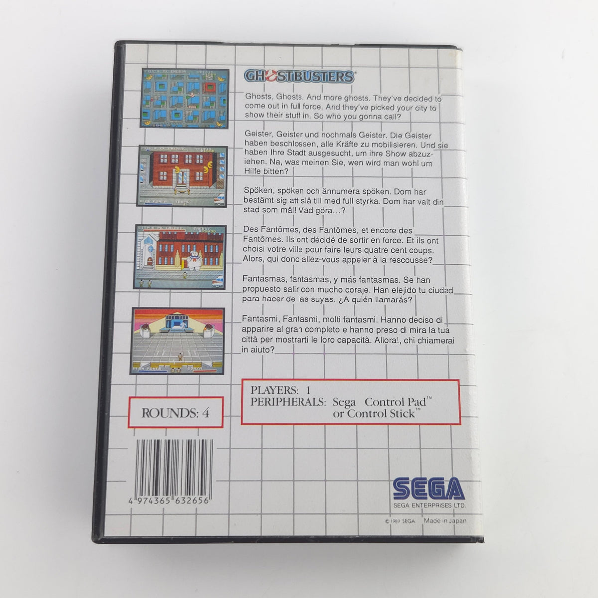 Sega Master System Spiel Ghostbusters OVP PAL Komplett