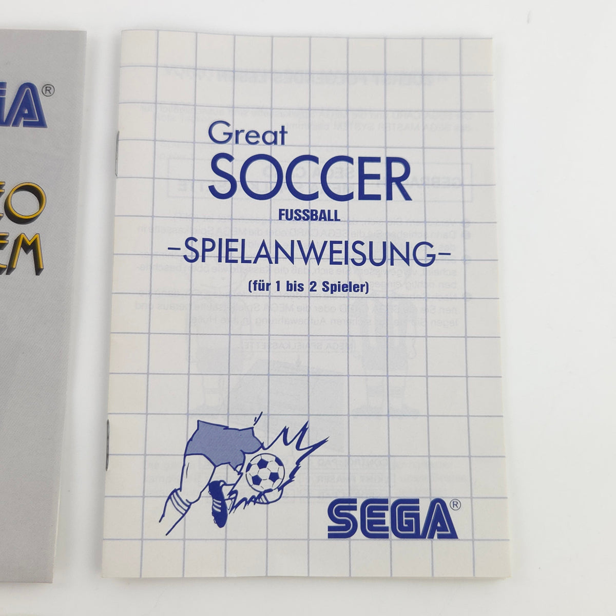 Sega Master System Spiel Great Soccer Card OVP PAL DE