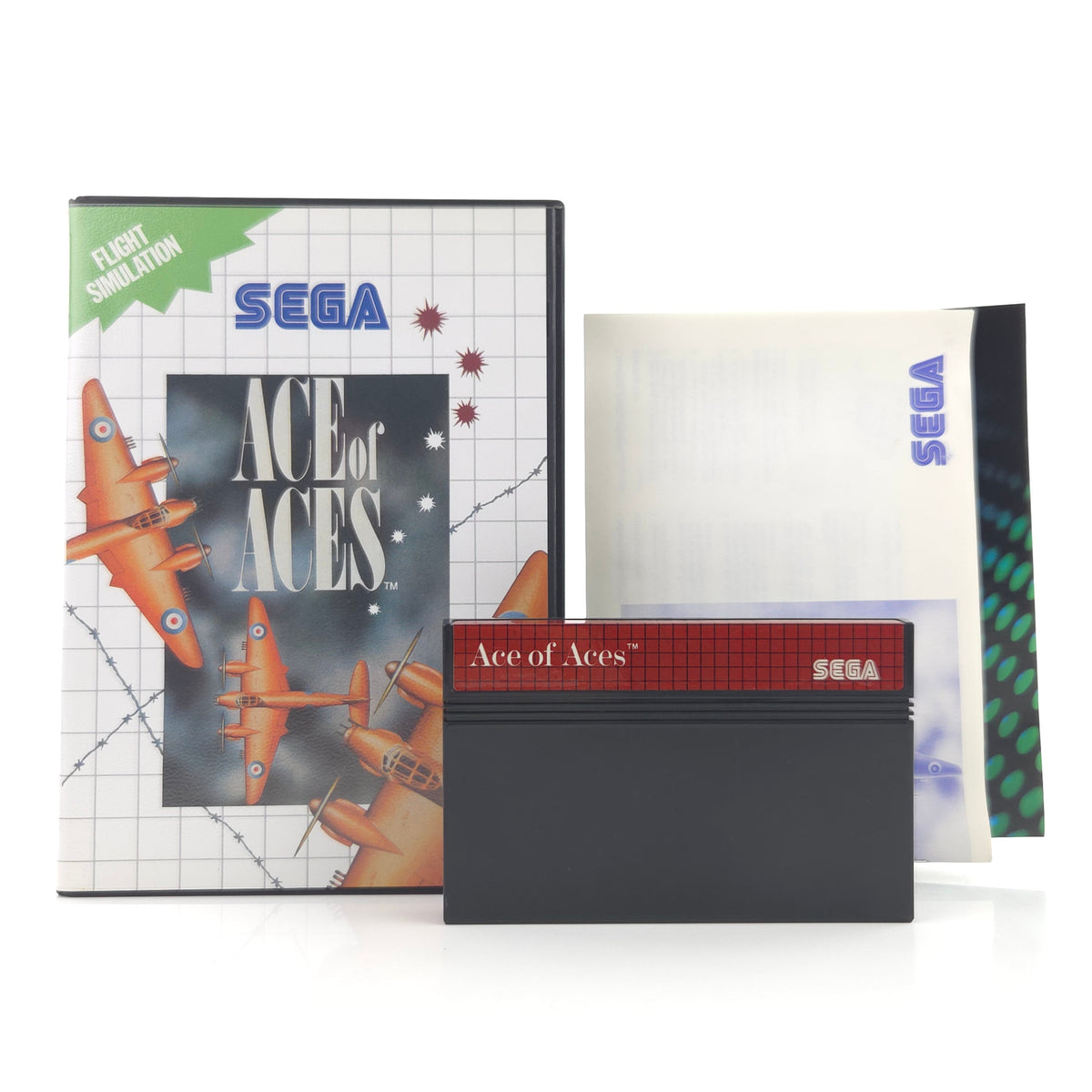 Sega Master System Spiel Ace of Aces OVP PAL EUR