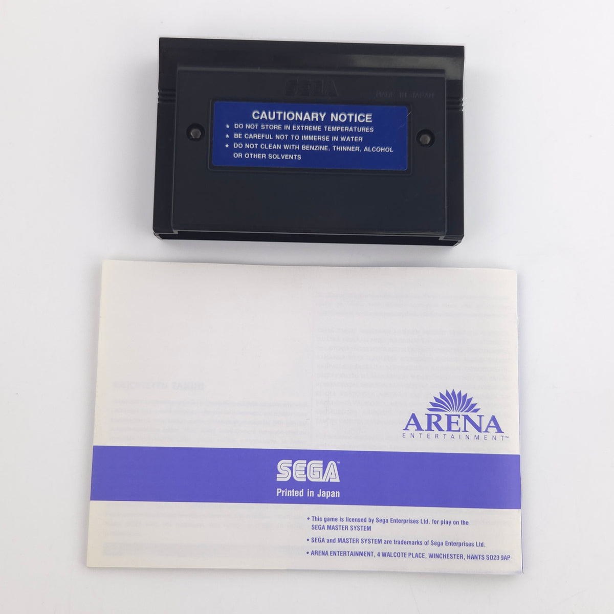 Sega Master System Spiel Alien 3 Modul Anleitung OVP PAL