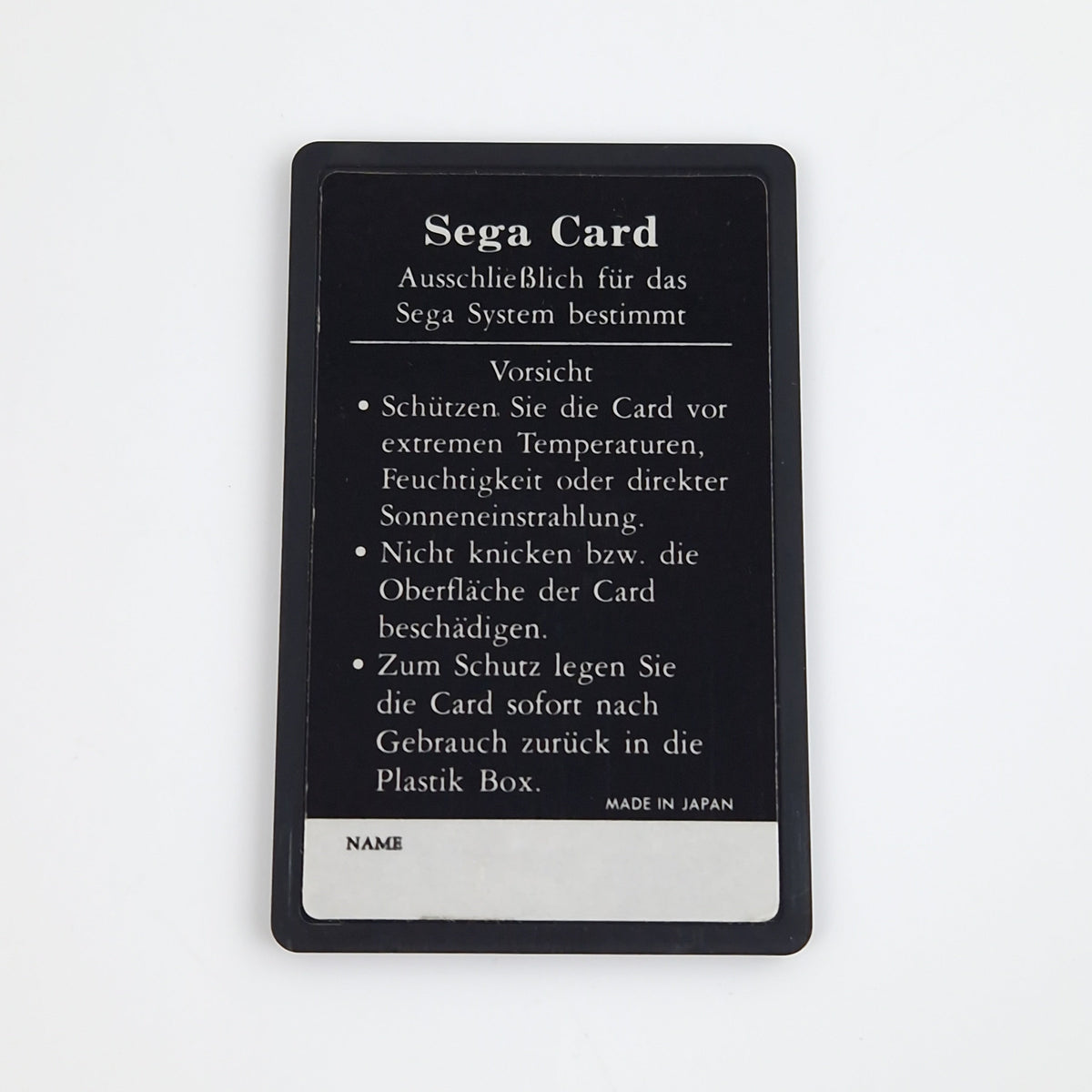 Sega Master System Spiel – Bank Panic Die Sega Card PAL OVP