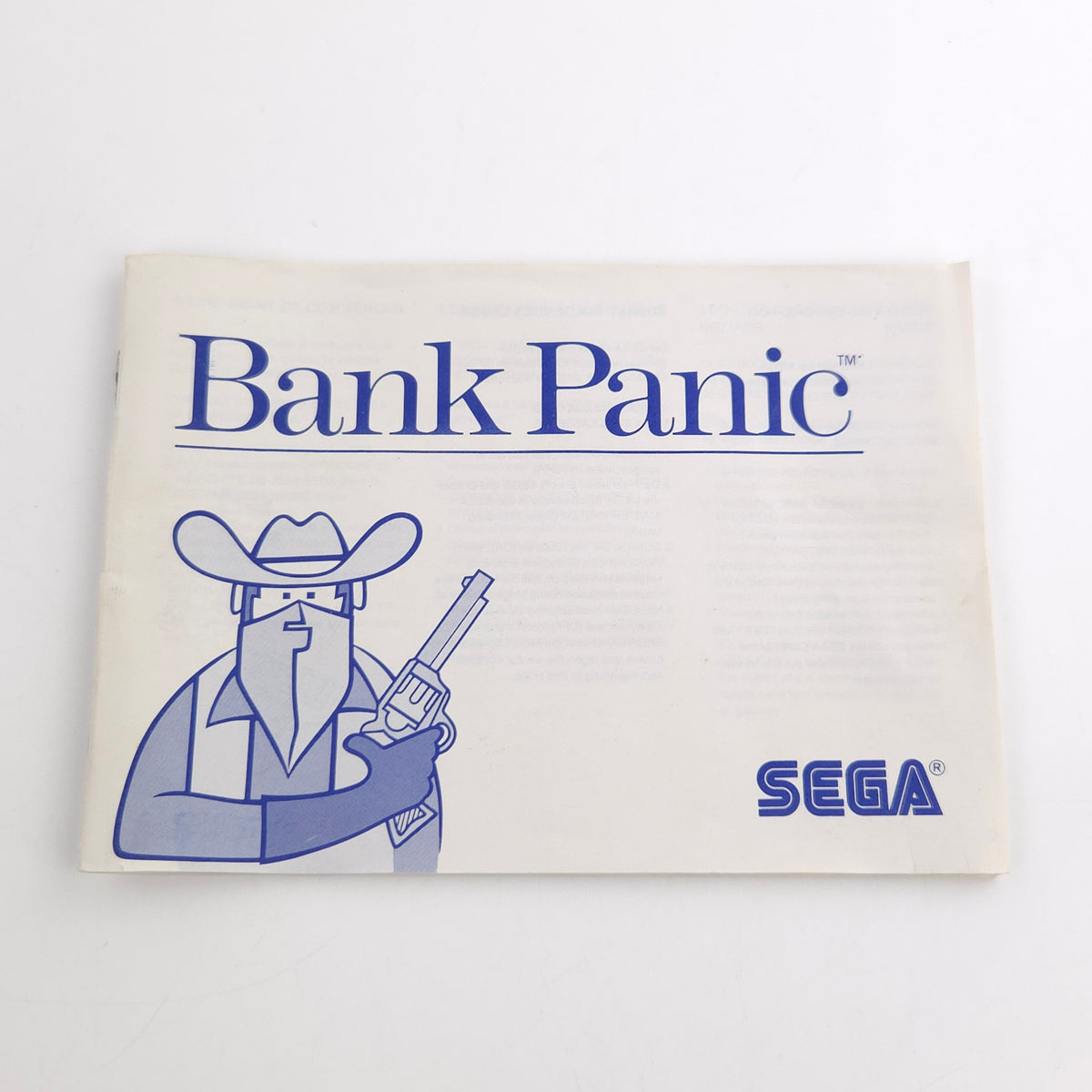 Sega Master System Spiel Bank Panic Card OVP PAL EUR