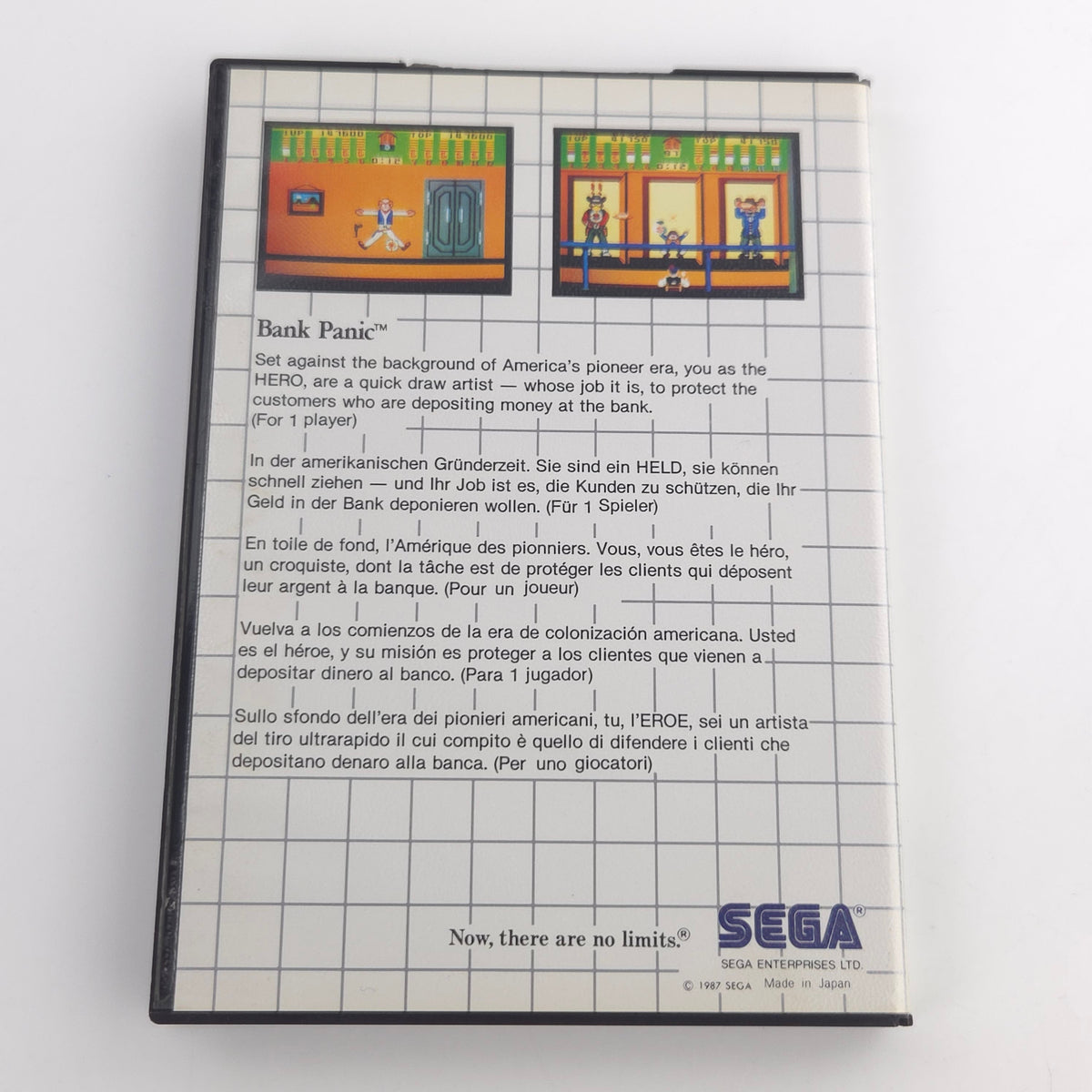 Sega Master System Spiel Bank Panic Card OVP PAL EUR