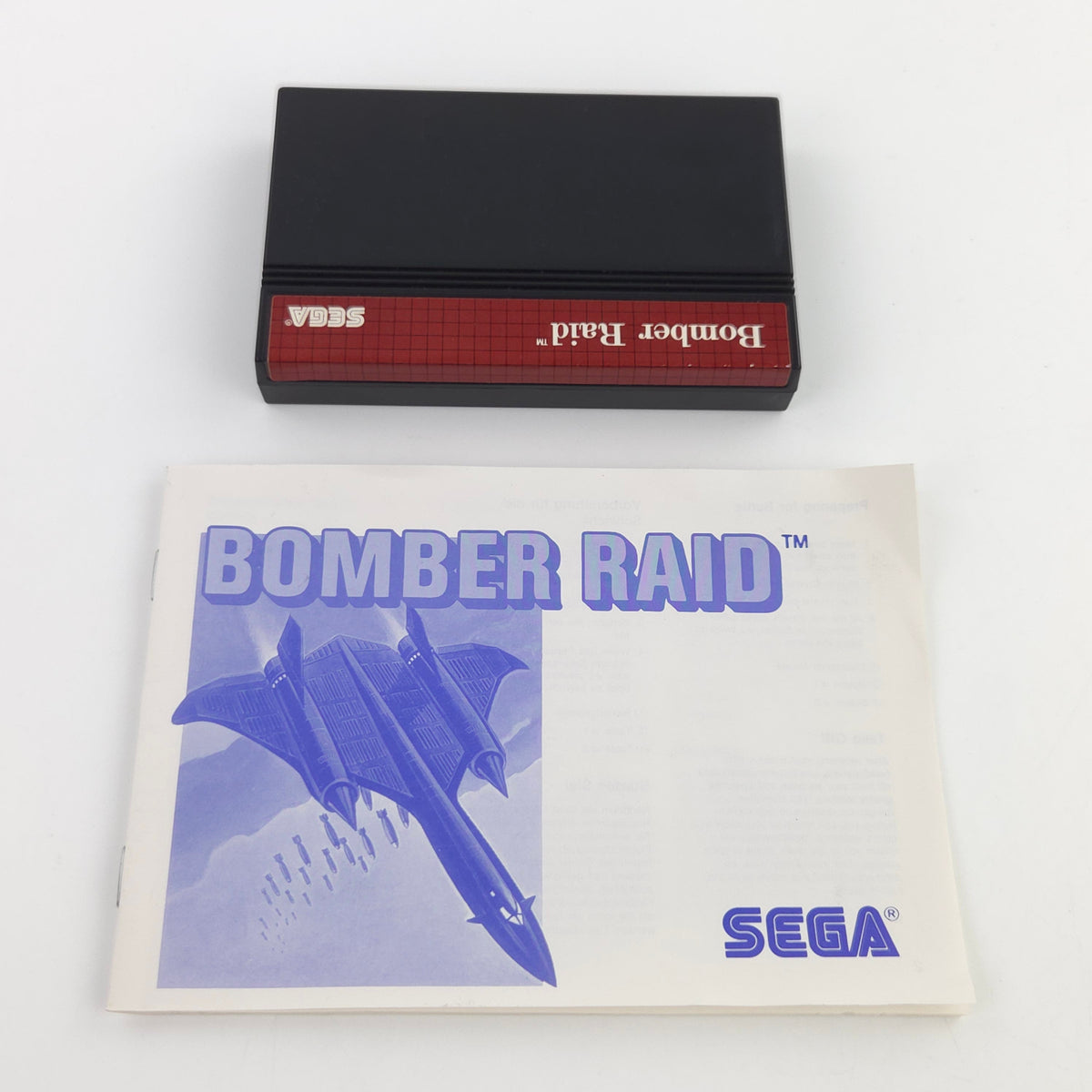 Sega Master System Spiel Bomber Raid MS OVP PAL 1988