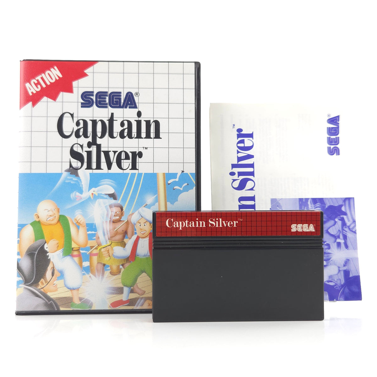 Sega Master System Spiel Captain Silver Modul OVP PAL