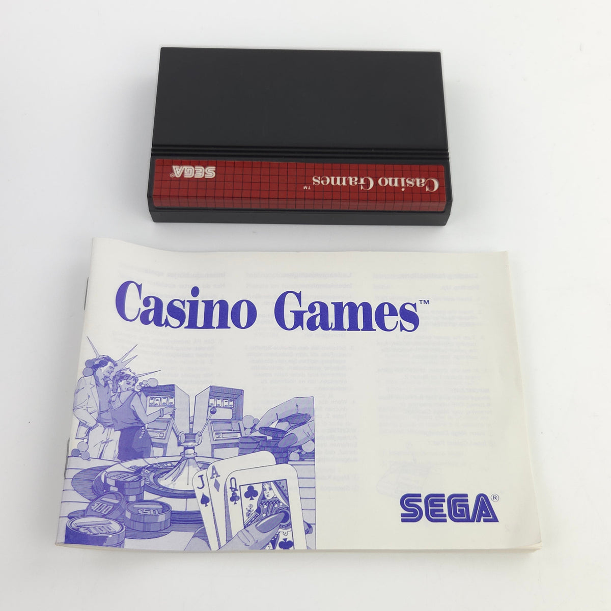 Sega Master System Spiel Casino Games MS Modul OVP PAL
