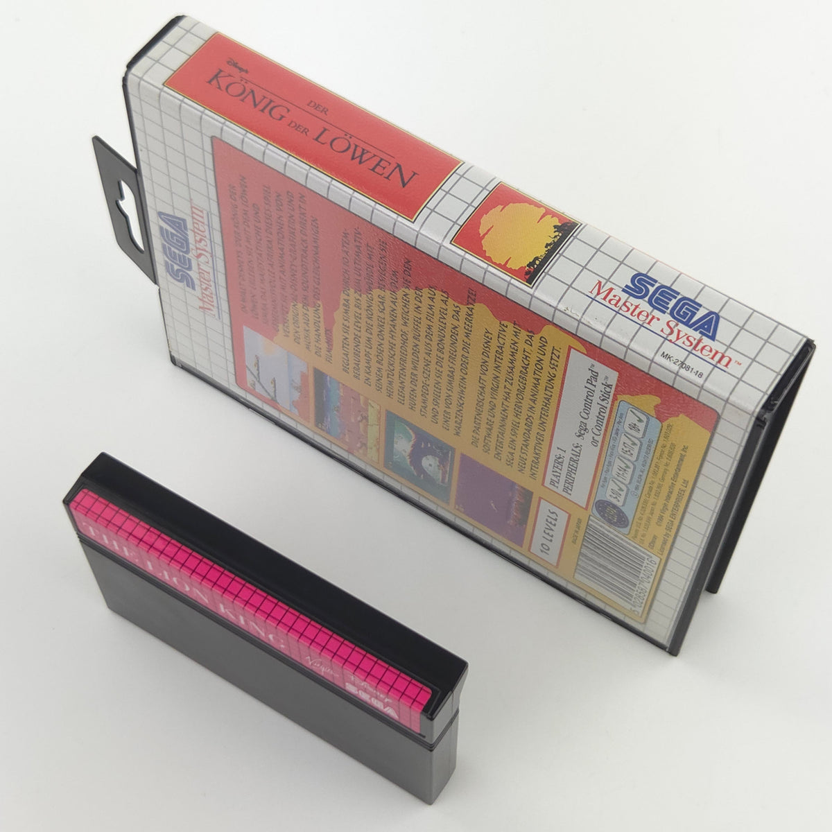 Sega Master System Spiel König der Löwen OVP PAL