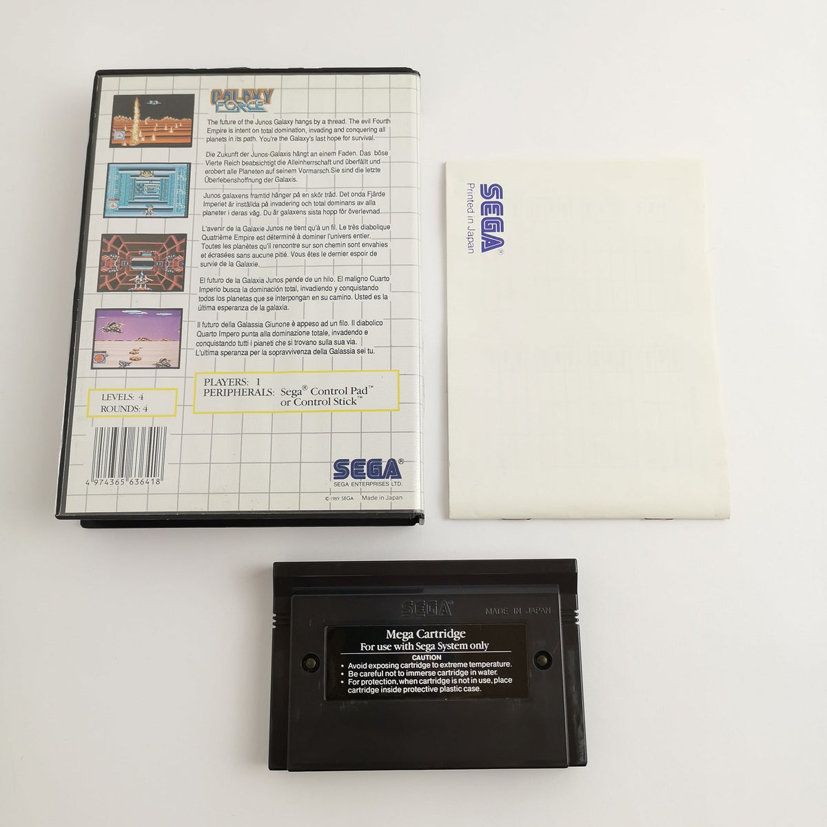 Sega Master System Spiel – Galaxy Force (OVP PAL)