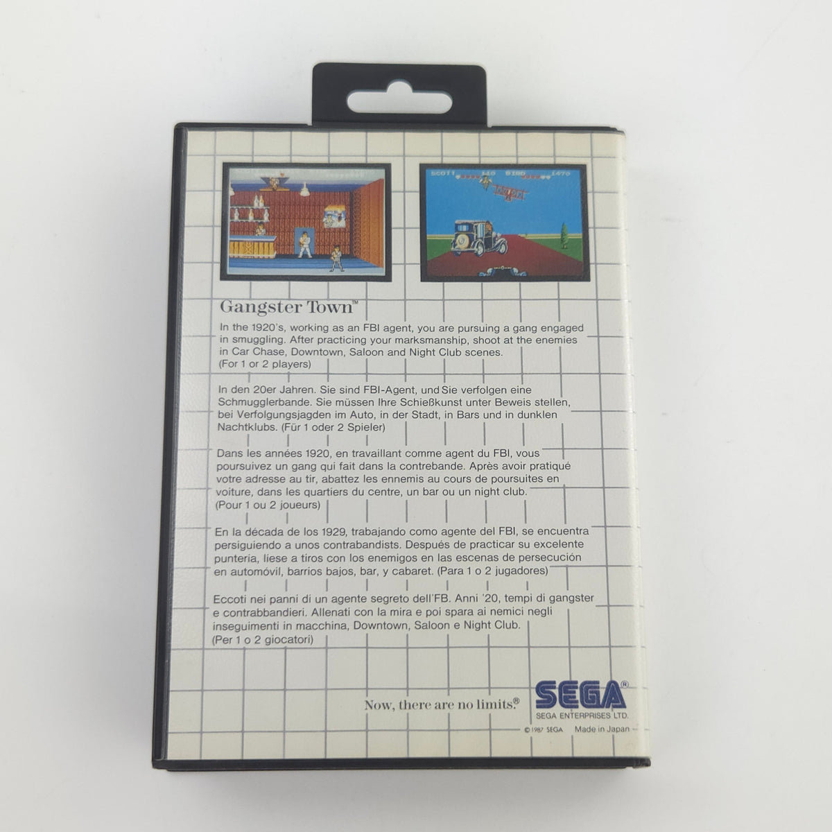 Master System Spiel Gangster Town MS OVP CIB PAL EUR