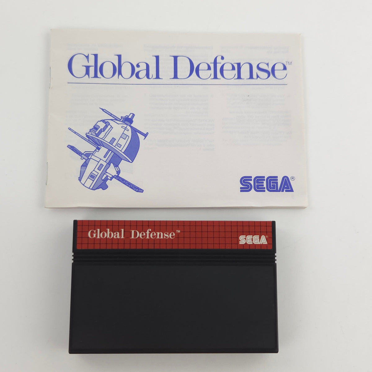Sega Master System Spiel Global Defense MS OVP PAL EUR