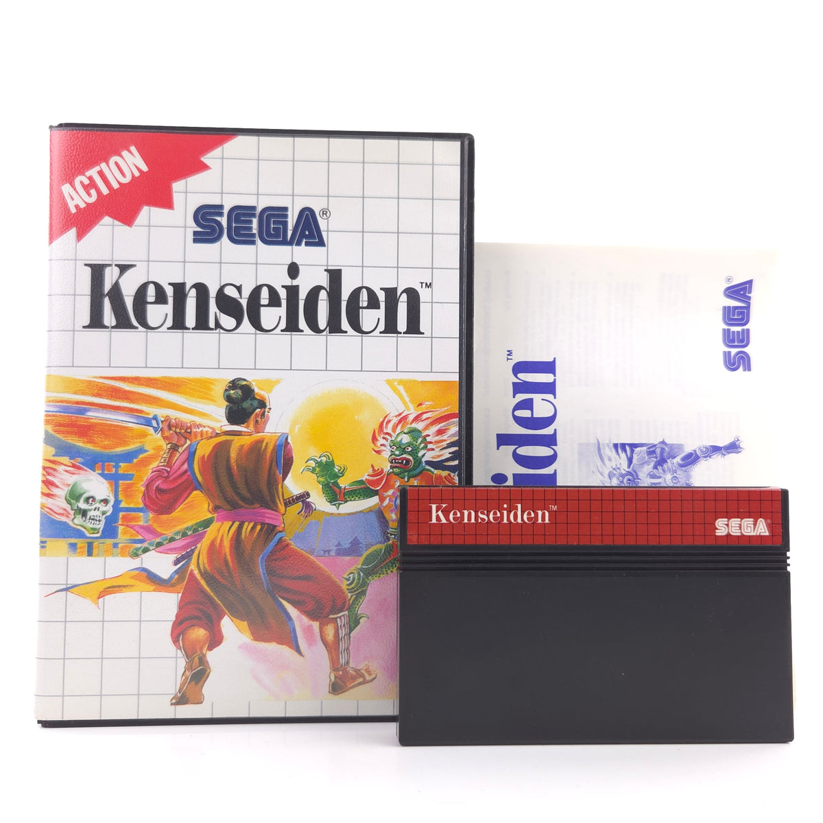 Sega Master System Spiel Kenseiden MS Modul OVP PAL 1988