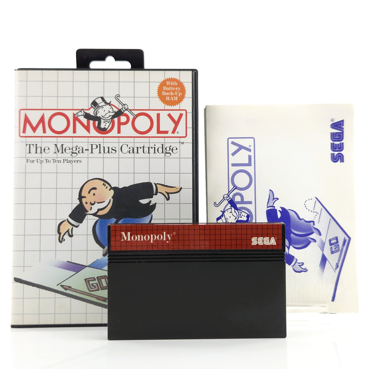 Sega Master System Spiel Monopoly MS Modul OVP PAL EUR