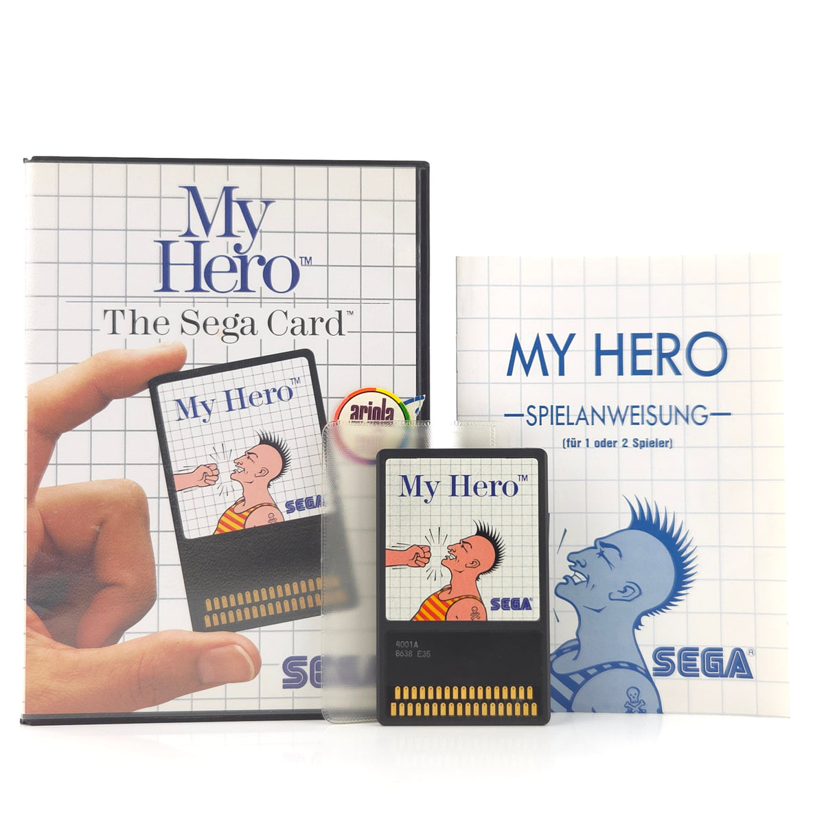 Master System Spiel My Hero The Sega Card MS OVP PAL