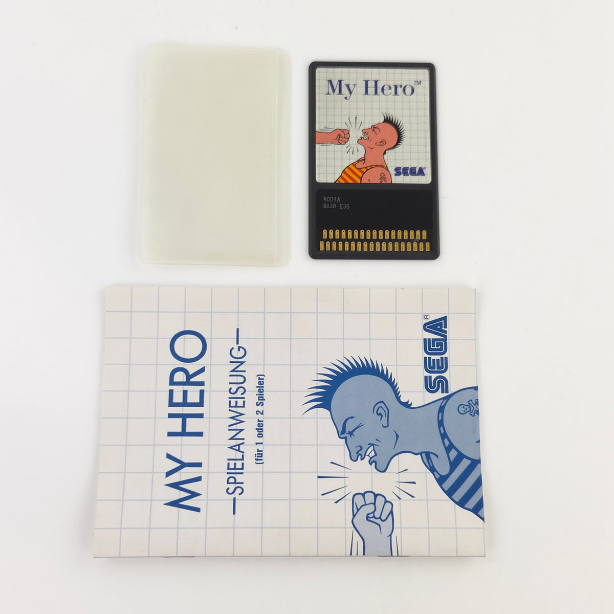 Master System Spiel My Hero The Sega Card MS OVP PAL